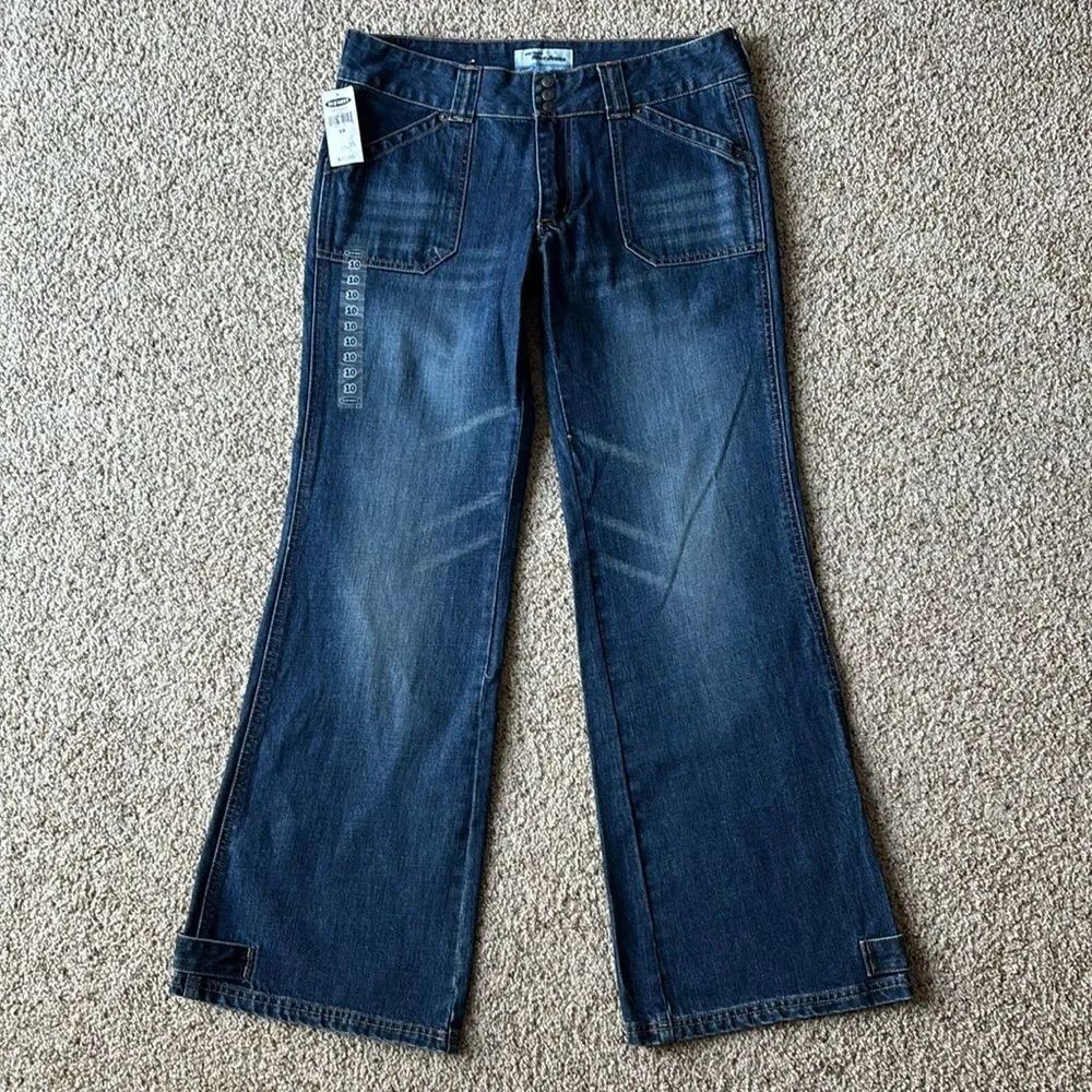 DEADSTOCK NWT VTG Y2K 2003 Old Navy Women’s Wide Leg Flare Jeans 10